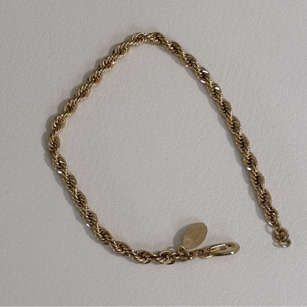 Ambassador gold rope chain bracelet #101